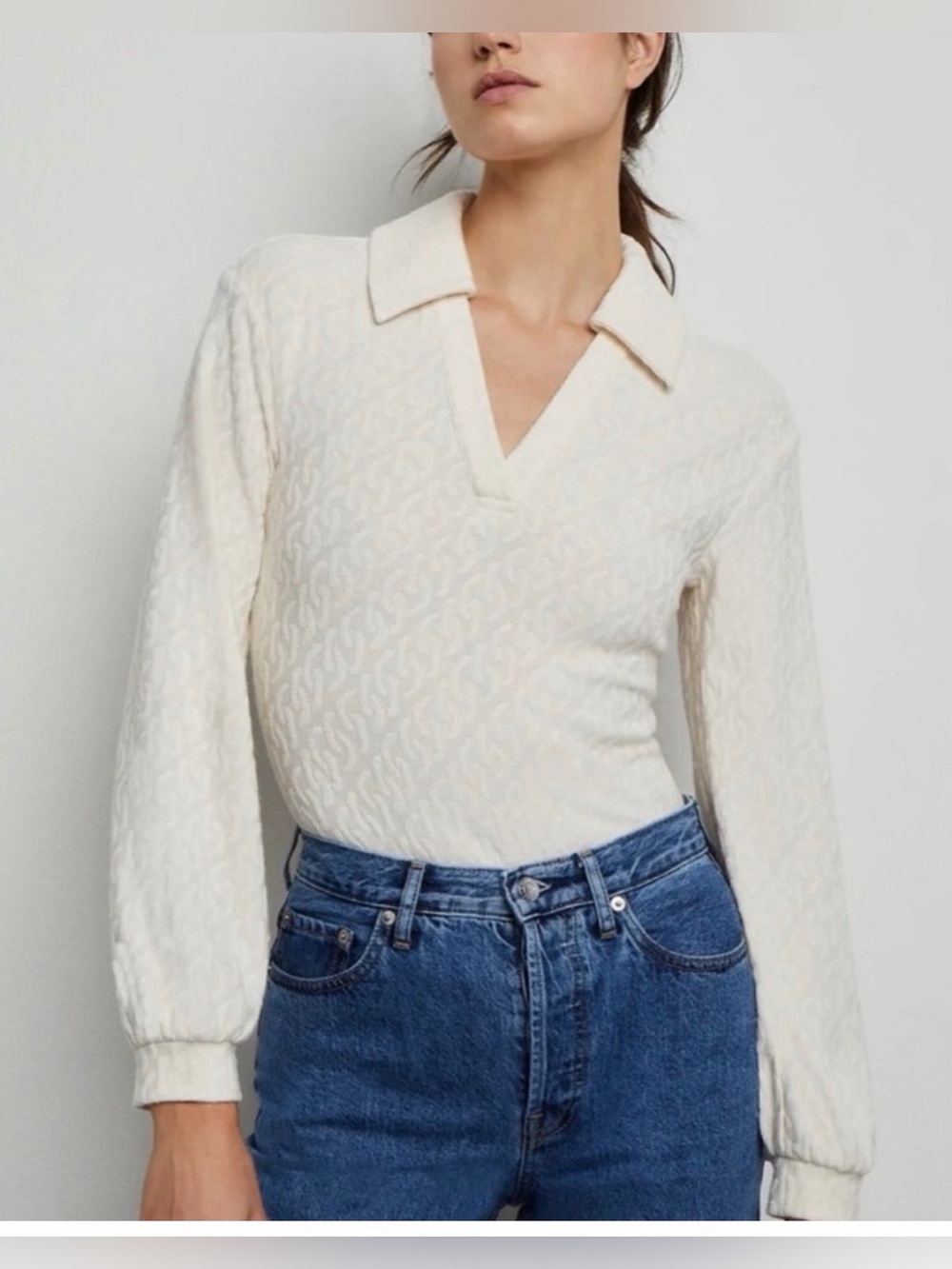 long sleeve polo bodysuit by Onia M